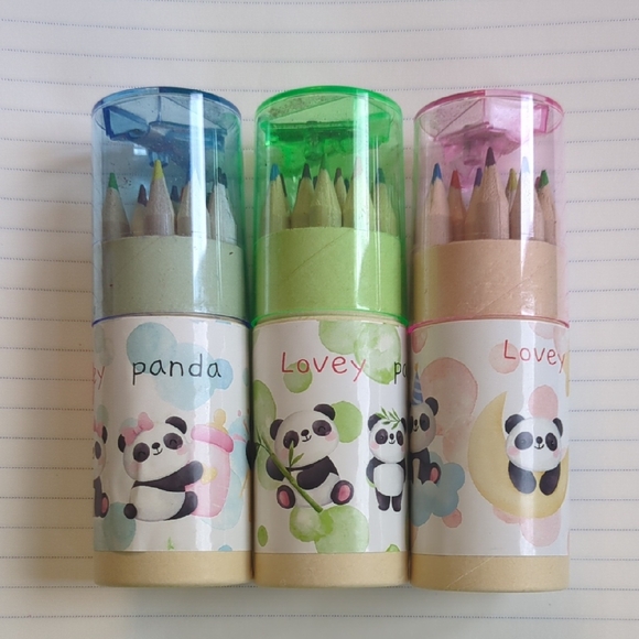 Other - Colorful Panda Pencil Sets